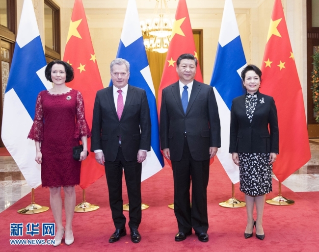 Председатель КНР Си Цзиньпин провел переговоры с президентом Финляндии