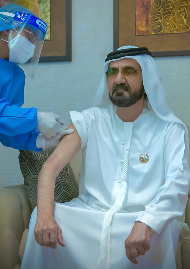 Kryeministri i Emiratave Arabe të Bashkuara Mohammed bin Rashid Al Maktoum është vaksinuar nga vaksina e kompanisë Sinopharm