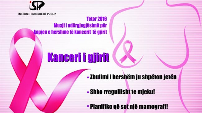 Muaji i sensibilizimit për kancerin e gjirit (ISHP)