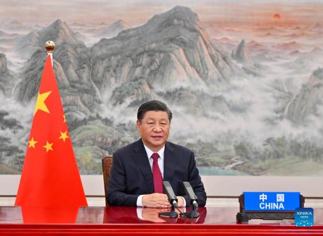 Presidenti kinez Xi Jinping mban videofjalim, Pekin(Foto:Xinhua)