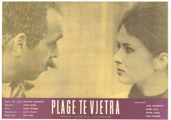 Afishe origjinale e filmit PLAGË TË VJETRA (Dhimitër Anagnosti, 1969)- foto Arkivi Qendror i Filmit