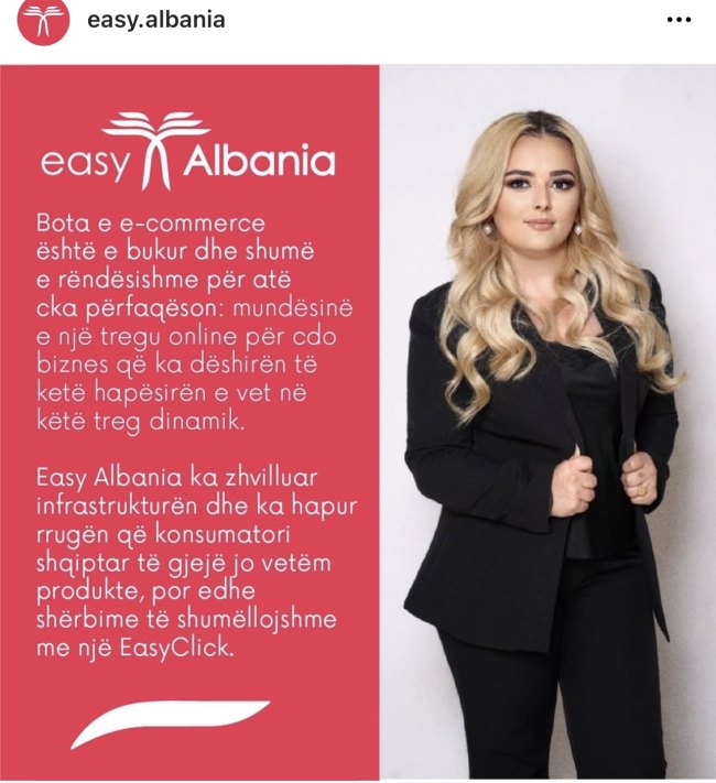 CEO e EasyAlbania Sabi Osmani (Instagram )