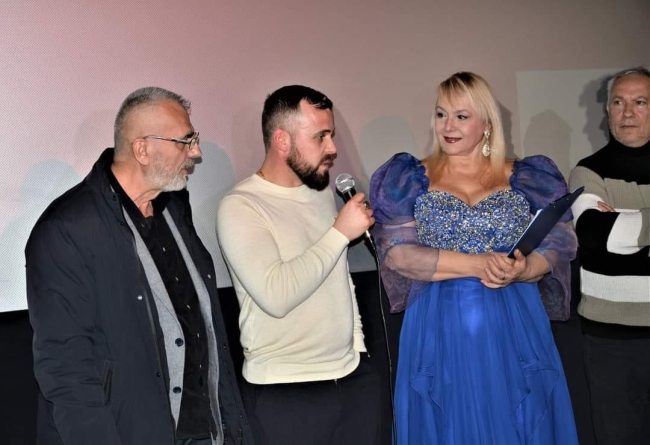 Vitor Deda gjate premieres se filmit te tij te fundit (Foto personale)