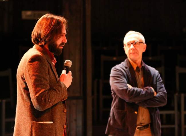 Robert Bisha (majtas)ne dashkebisedim me Nicola Scaldaferri (djthtas)- foto Teatri i Metropolit