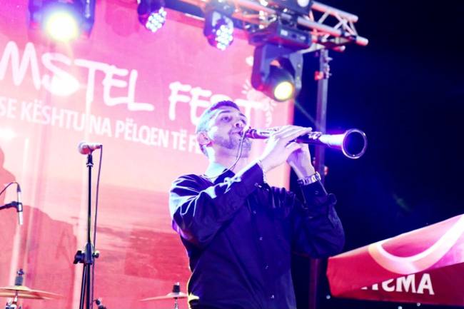Erald Demiri gjate nje koncerti (Foto personale)