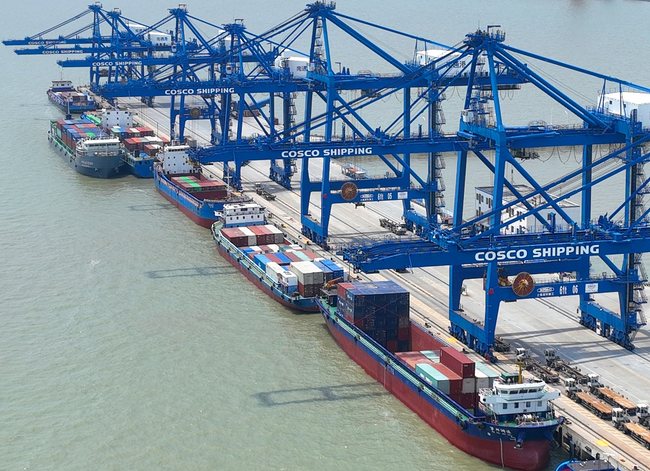 Porti Gangtong, provincë Jiangsu,25 maj,2022(Foto:VCG)