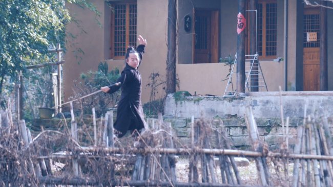 Liu Xiang duke praktikuar Shpatën “Xiaoyao”. / Foto nga CGTN