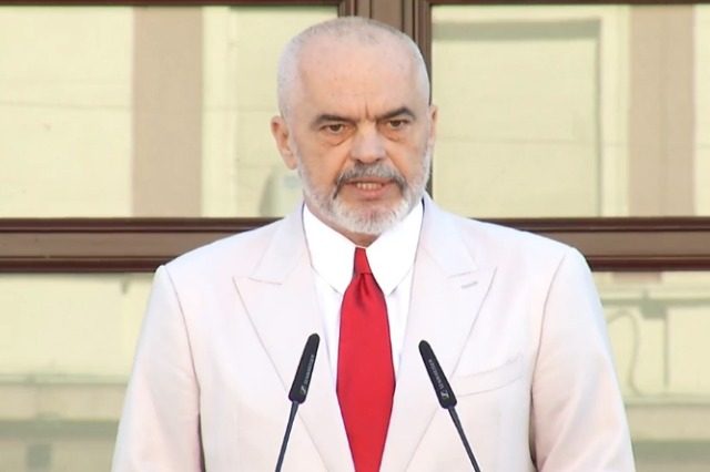 Kryeministri shqiptar Edi Rama (Foto RTSH)