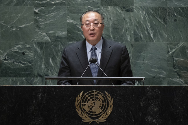 Përfaqësuesi i përhershëm i Kinës në OKB, Zhang Jun(Foto:VCG)
