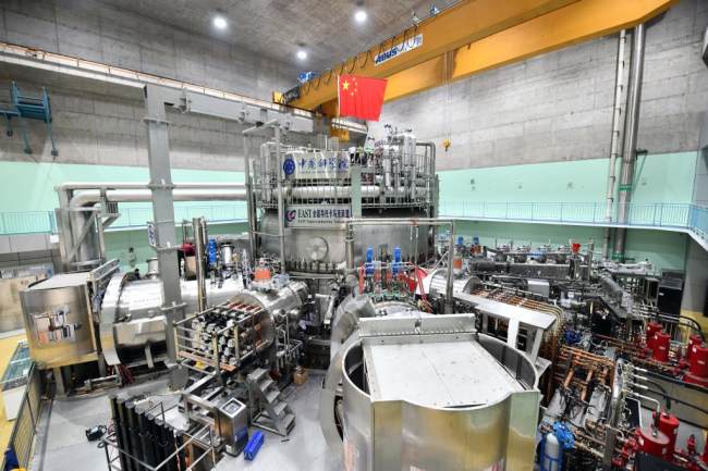 Čínský experimentální pokročilý supravodivý tokamak, 13. dubna 2021. Zhou Mu/Xinhua