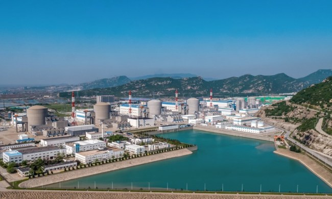 Letecký snímek ze 17. května 2021 ukazuje náhled na jadernou elektrárnu Tianwan v městě Lianyungang ve východočínské provincii Jiangsu. Photo:Xinhua