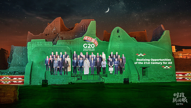 Das „Gruppenfoto“ des diesjährigen G20-Gipfels wurde mittels virtueller Verbundtechnik erstellt.