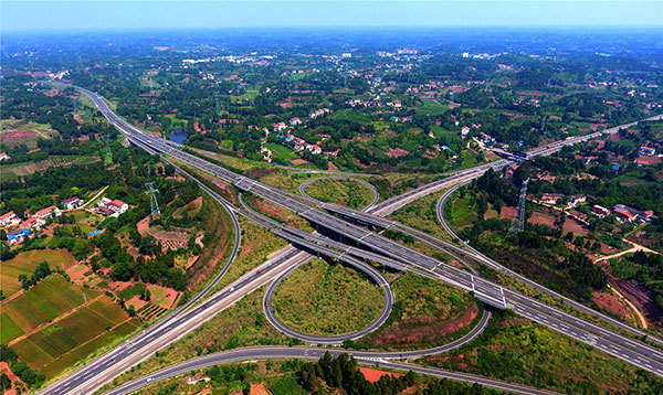 Die günstigen Verkehrswege in Ziyang