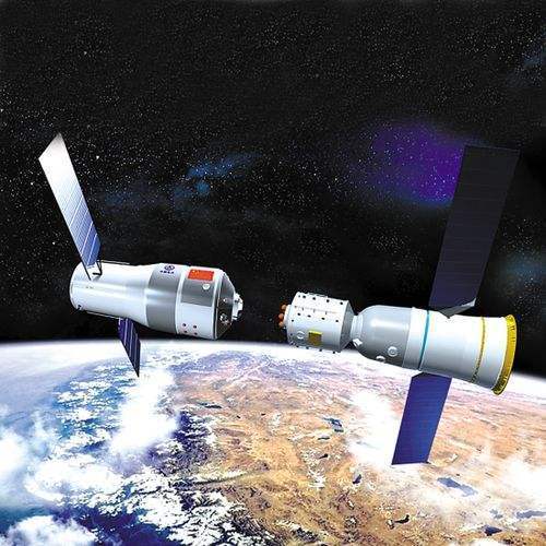 Das Raumschiff Shenzhou-8 soll an das Weltraumlabor Tiangong-1 angedockt werden.