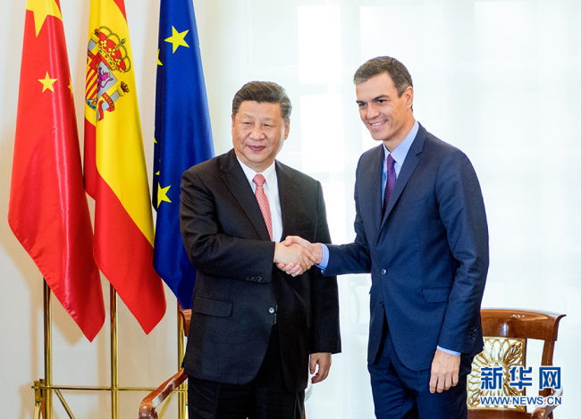 Xi Jinping e Pedro Sánchez enfatizam progresso dos 45 anos de relações China-Espanha