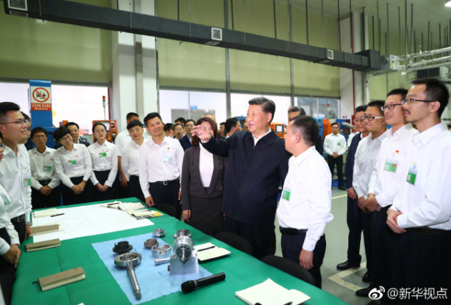Xi Jinping na inspeção à companhia GREE
