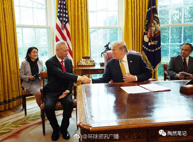 Donald Trump se reúne com vice-primeiro-ministro chinês