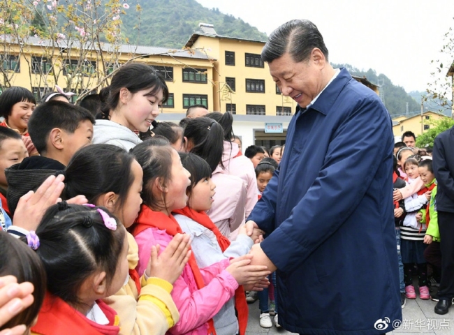Presidente chinês inspeciona Chongqing