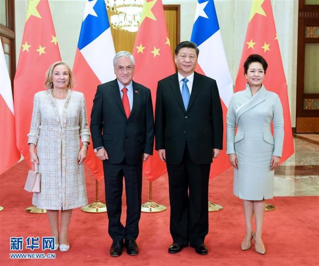 Xi Jinping encontra-se com presidente chileno