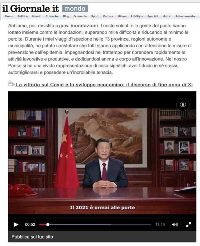 Mesajul președintelui Xi Jinping, transmis de Anul Nou, apreciat în străinătate