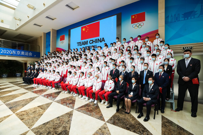 Delagacioni i Kinës në Lojërat Olimpike të Tokios/ VCG