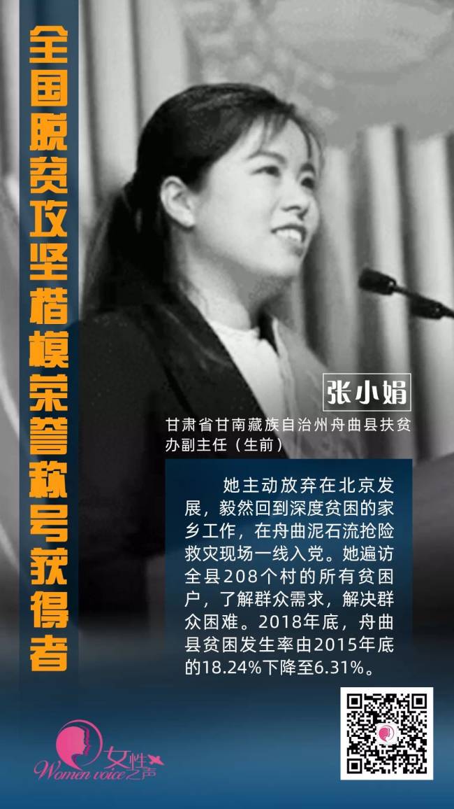 Η Τζανγκ Σιαοτζουάν, πρώην υπαρχηγός του Γραφείου Ανακούφισης από την Φτώχεια και Ανάπτυξης στην κομητεία Τζοουτσού, στην επαρχία Γκανσού της βορειοδυτικής Κίνας [Women Voice]