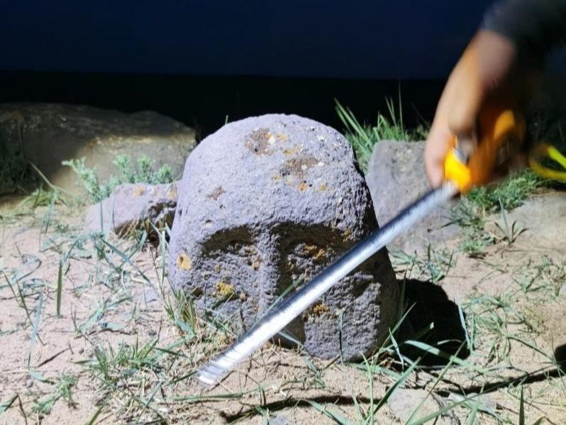 中国内蒙古自治区 大型古墳群と石人像が発見