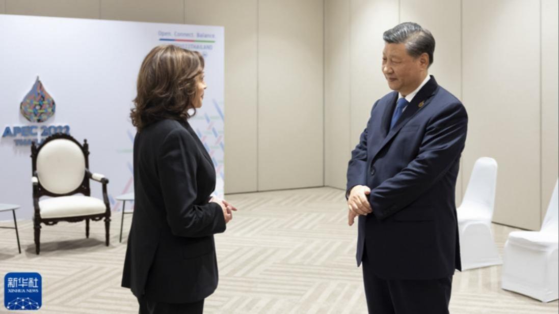 Xi Jinping odbył krótką rozmowę z wiceprezydent USA