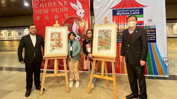 برگزاری نمایشگاه آثار برگزیده نخستین مسابقه نقاشی نوجوانان ایران و چین  در تهرانا