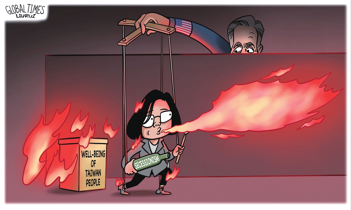 کاریکاتور| بازی با آتش «تسای»، عروسک خیمه‌شب‌بازی آمریکا