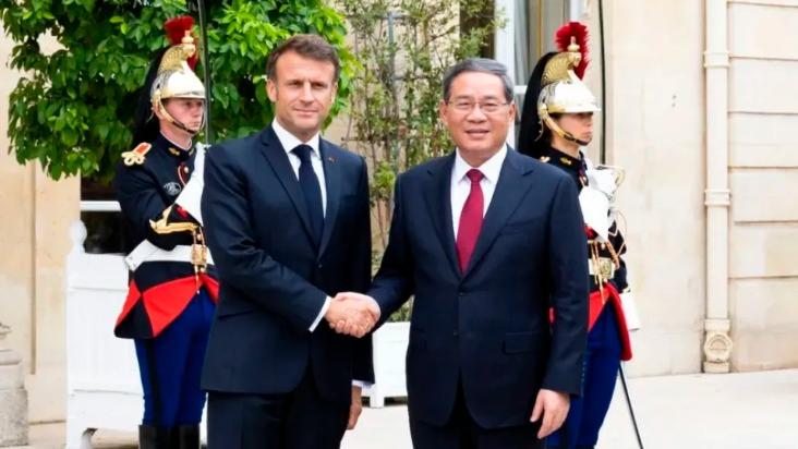 دیدار نخست وزیر چین با رئیس جمهوری فرانسها