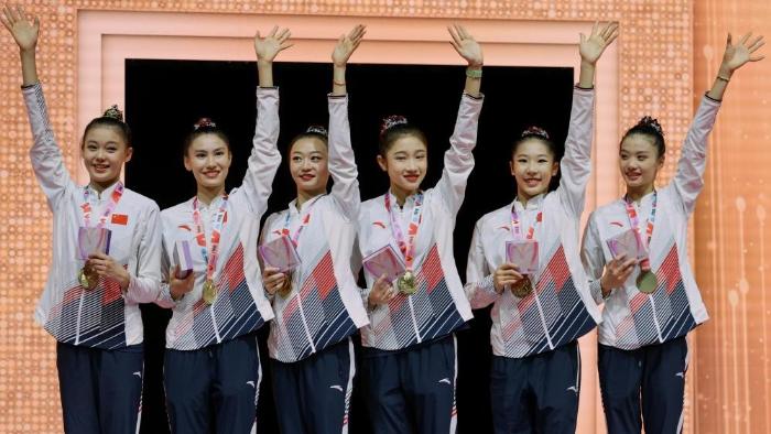 تیم ژیمناستیک ریتمیک چین با 1 مدال طلا و 2 نقره به موفقیتی تاریخی دست یافتا