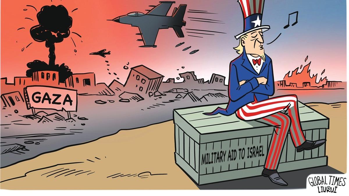 کاریکاتور| چراغ سبز آمریکا به اسرائیل برای تداوم حملات به غزه!ا