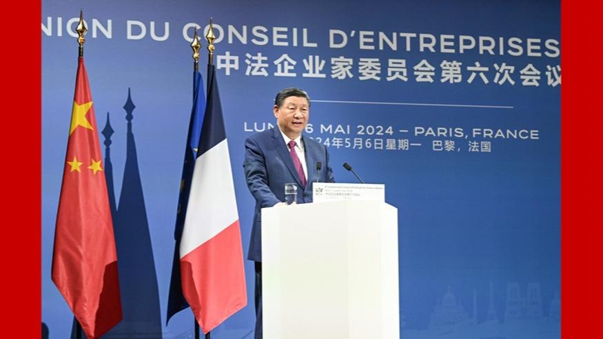 حضور آقای «شی» در ششمین نشست کمیته کارآفرینان چین و فرانسه