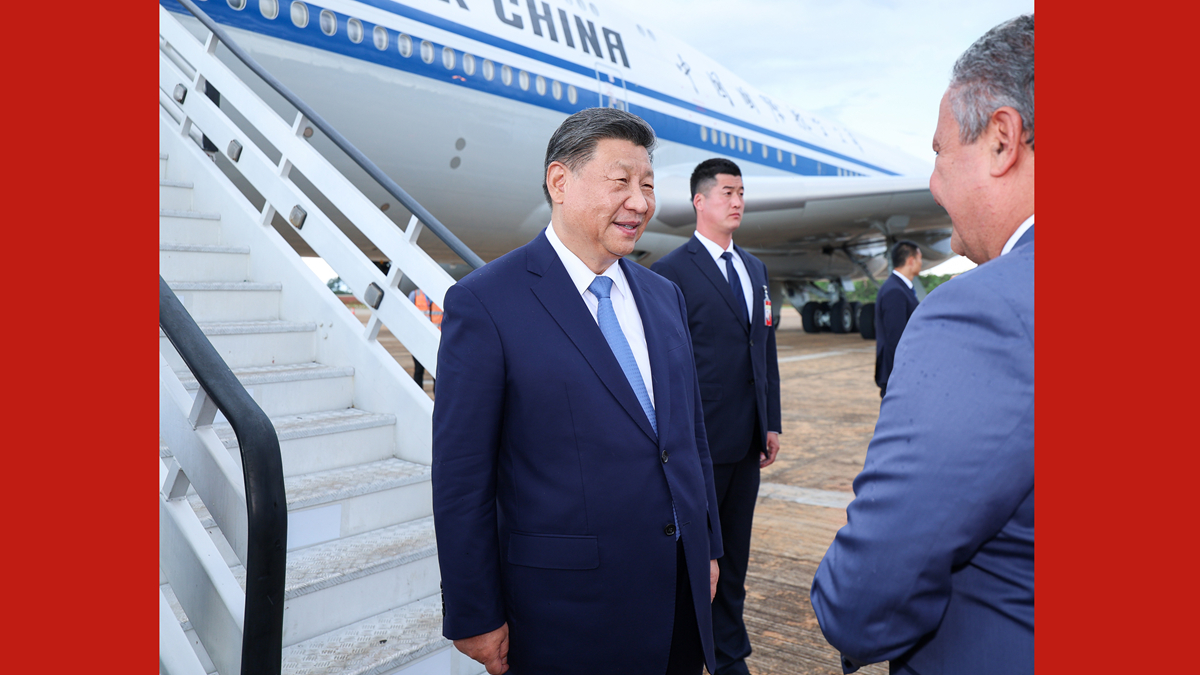 Xi Jinping przybył do Brasilii