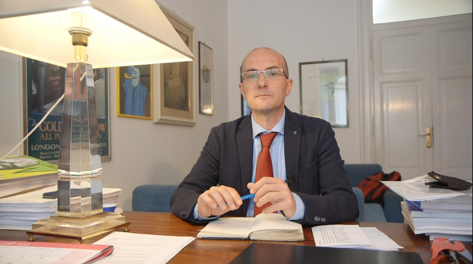 Profesori italian i ekonomisë politike ndërkombëtare Fabio Massimo Parenti(Foto:CMG)