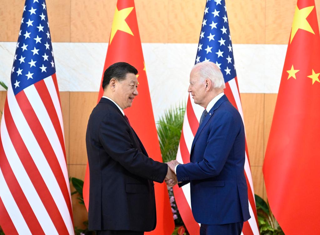 Xi Jinping takohet me homologun amerikan Joe Biden(Foto:Xinhua)