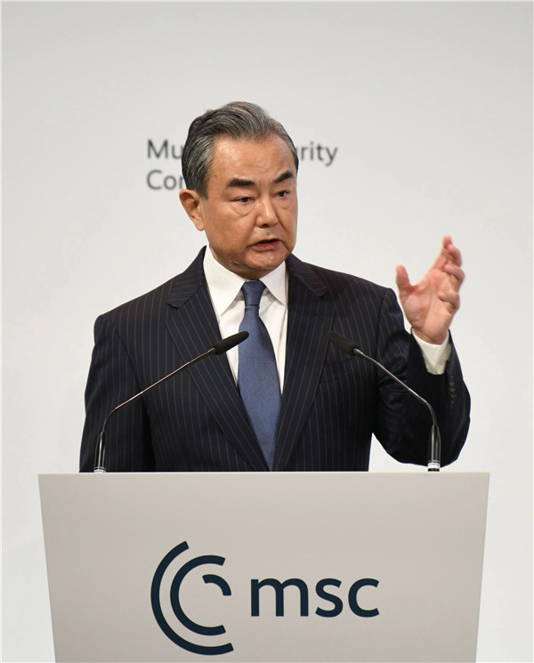 Wang Yi në Konferencën e Sigurisë të Mynihut(Foto: Ministria e Punëve të Jashtme e Kinës))