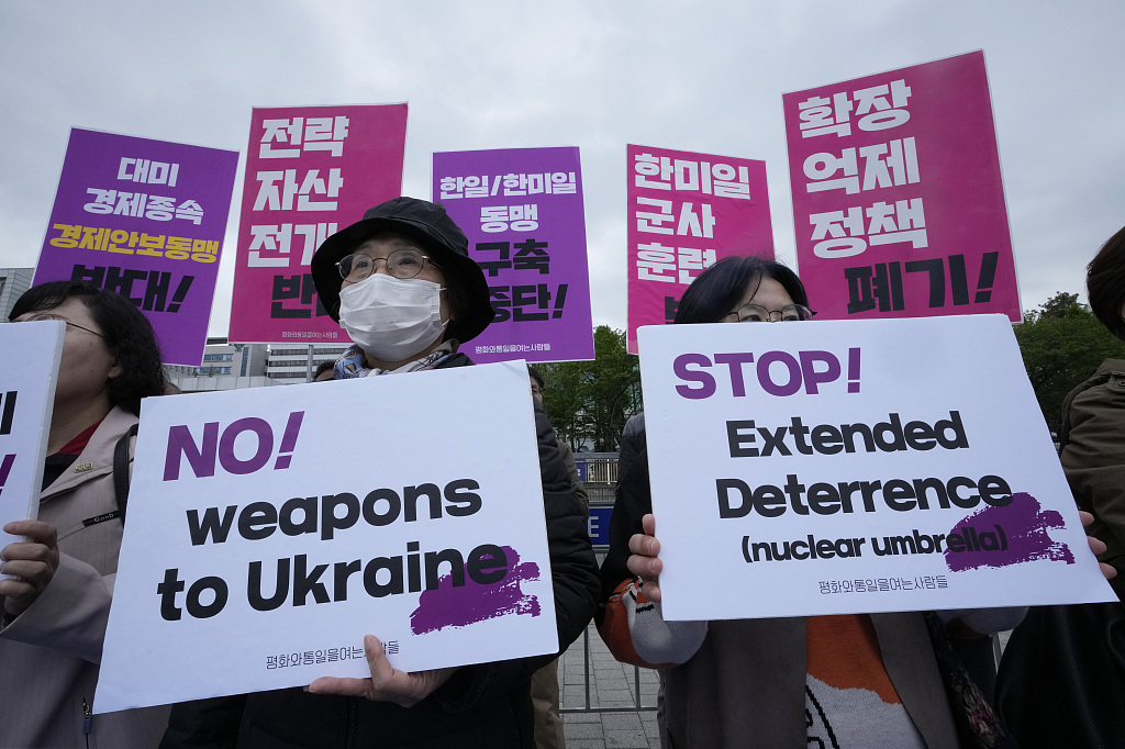 Banorët jugkoreanë protestojnë kundër premtimeve të presidentit gjatë vizitës në Uashington