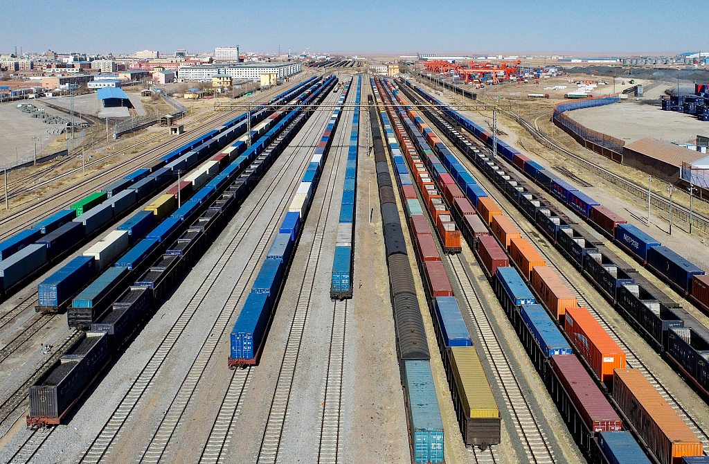Trena mallrash Kinë-Europë në Erenhot(Foto:VCG)