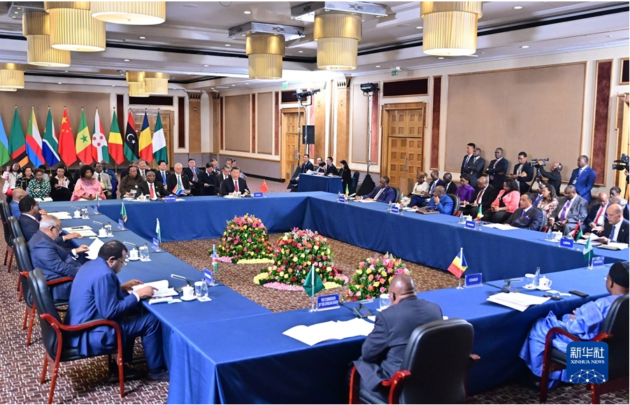 Pamje nga dialogu i liderëve Kinë-Afrikë, 24 gusht 2023, Johanesburg, Afrikë e Jugut(Foto:VCG)