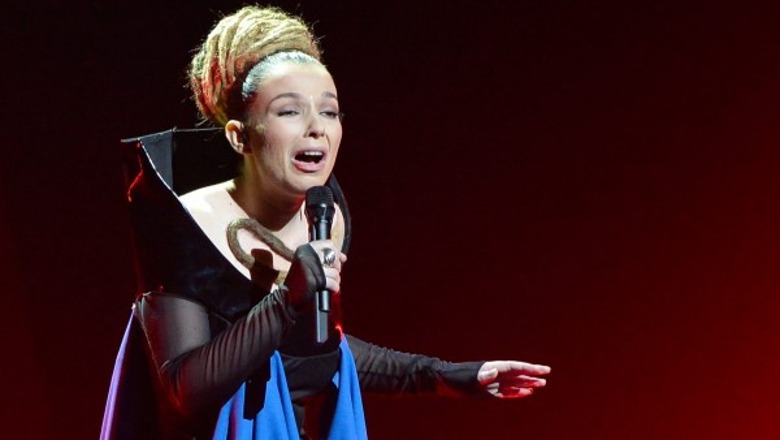 Rona Nishliu në Eurovizion (Foto Shqiptarja .com)