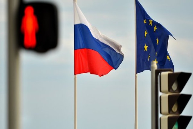 Flamujt e BE-se dhe Rusise (Foto RTSH)