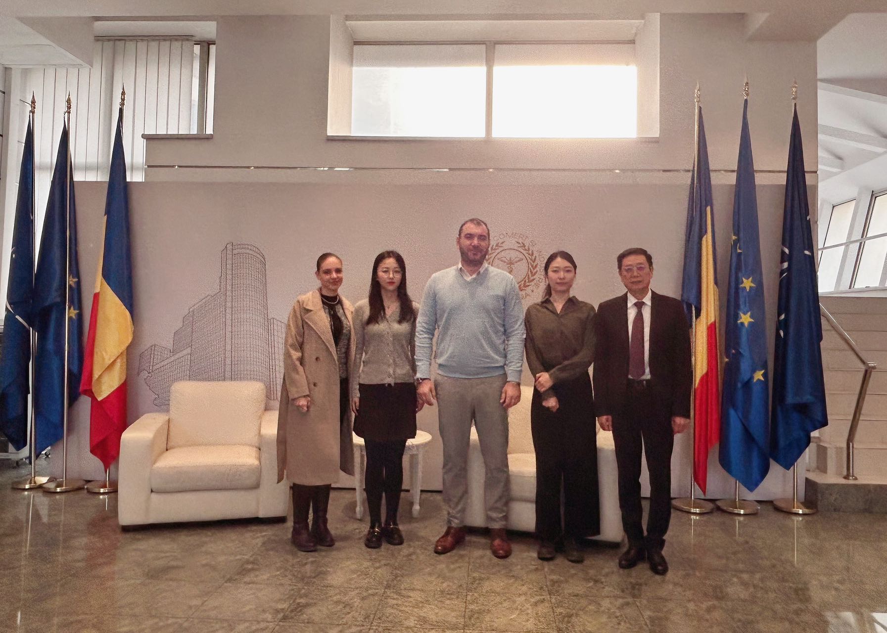 Zhou Mengjie și Lv Yong, în vizită la Camera de Comerț și Industrie România-China (CCIRC)
