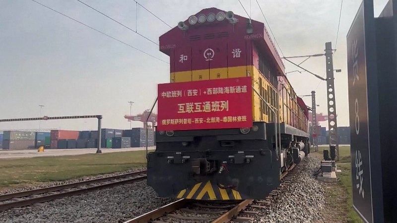 Vëllimi i mallrave të transportuara me trena Kinë-Europë (Foto CMG)
