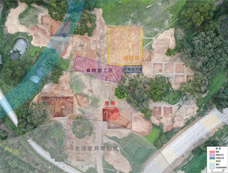  Harta Complexului siturilor neolitice Keqiutou