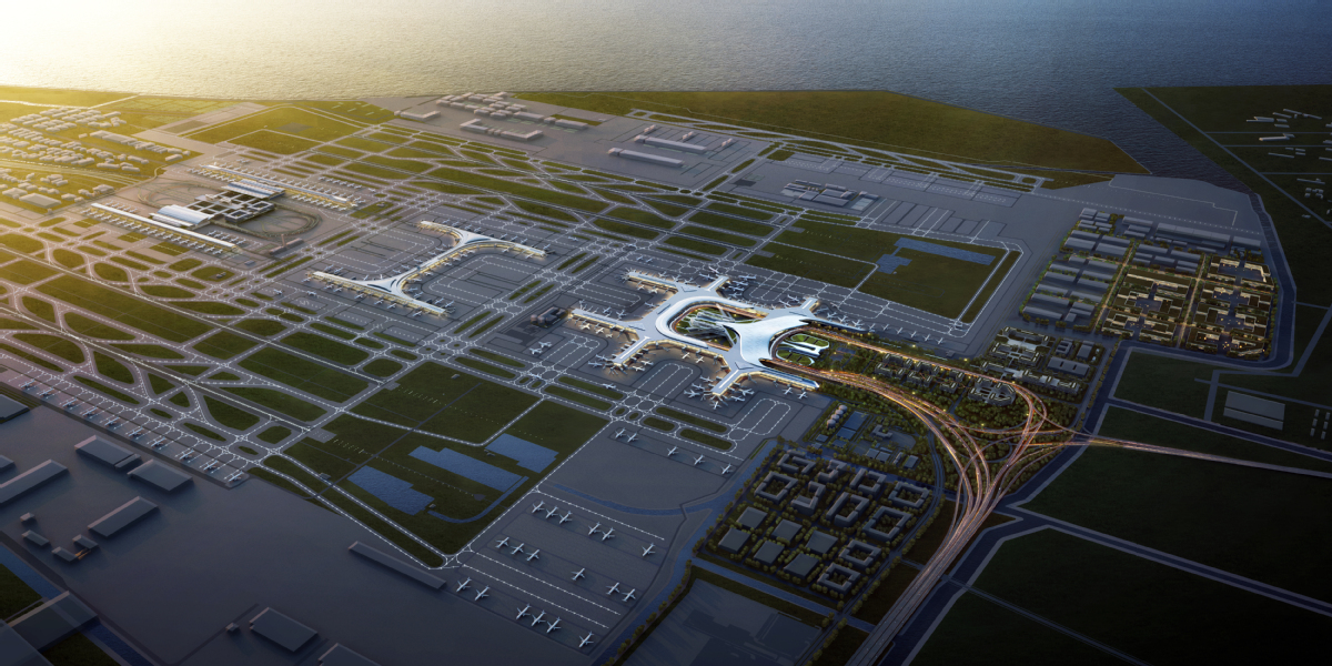 Aeroporti Ndërkombëtar i Shangait Pudong nis zyrtarisht ndërtimin e Terminalit 3./Foto nga VCG