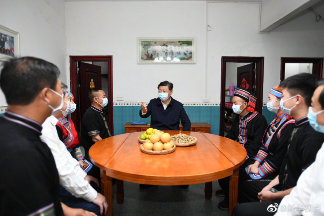 चीनी राष्ट्रपति ने हूनान प्रांत का दौरा किया