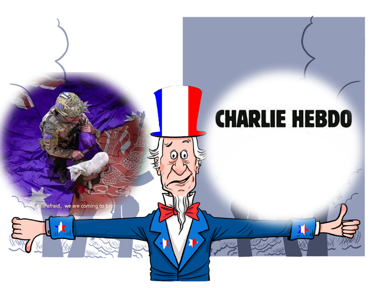 کاریکاتورهای توهین آمیز به اسلام و «کشتار غیرنظامیان افغان»/آزادی بیان فرانسه روایت دوگانه دارد