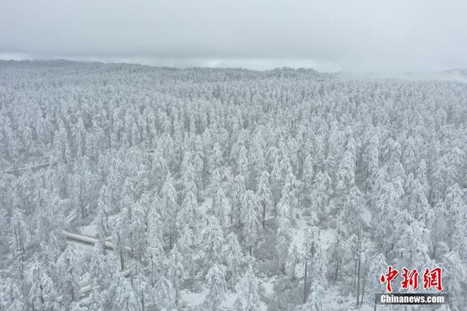 Pemandangan Salji di Gunung Wawu Seindah Lukisan